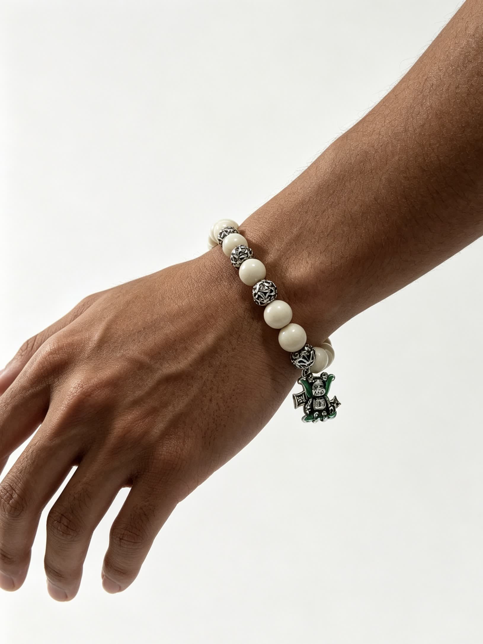 Louis Vuitton Beaded Bracelet with Charm